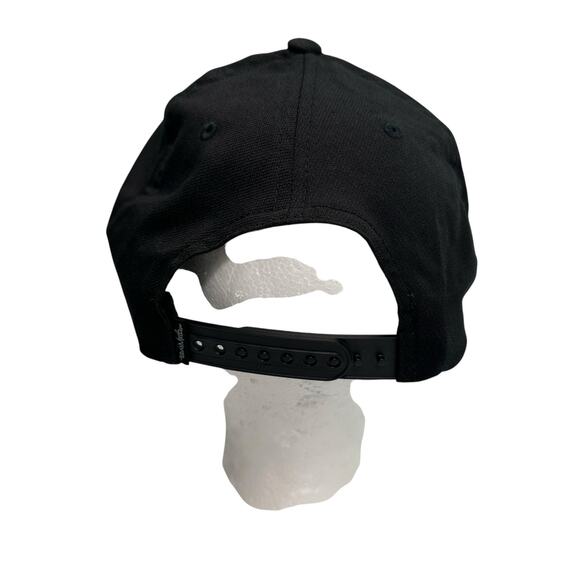 TravisMathew Magico Hat Black Gray Stripe Golf Flexfit Snapback Structured - Picture 4 of 9